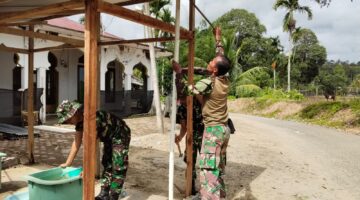 Tingkatkan Sanitasi Desa, Satgas TMMD Abdya Dirikan MCK di Musala