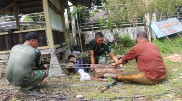 Wujud Kepedulian TNI, Lima RTLH di Gunung Cut Direhab Secara Bertahap